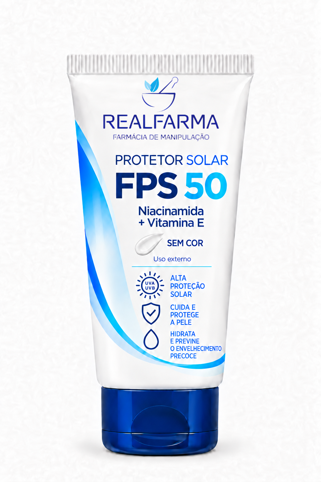 Protetor solar FPS 50 sem cor